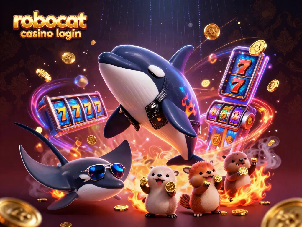 Engage with robocat casino login in a vibrant, animated casino scene featuring whimsical sea characters.